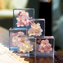 日本樱花标本手工高端桌面摆件生日礼物日式情人节礼物老婆女朋友