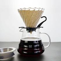 咖啡壶手冲咖啡滤杯玻璃分享壶套装美式滴漏壶V60带刻度过滤器