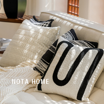 现代简约抱枕轻奢高级感靠枕北欧棉麻布艺靠垫客厅沙发抱枕套含芯