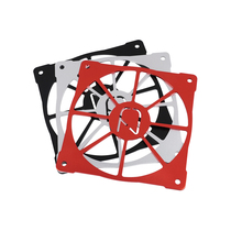 CZ铝制风扇罩 电脑主机风扇 防尘罩 红/银12cm风扇罩装饰风扇