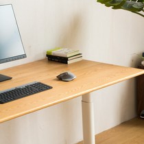办公电脑电机电竞桌写字书桌子升降实木自动电动橡木智能双定制