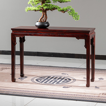 红木条案玄关新中式印尼黑酸枝木乔台神台供桌实木平头佛桌供台