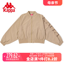 Kappa卡帕女款棒球服2023秋季新款蝙蝠衫休闲夹克外套K0C62JJ06