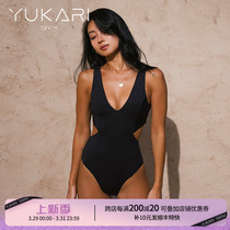 Yukari swim 连体泳衣女沙滩时尚露背游泳装性感三点式比基尼