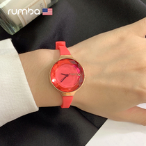 rumbatime原装美国正品超薄石英女士手表正品韩国潮流时尚腕表