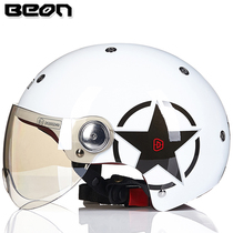 BEON电动车头盔四季3C认证头盔男女通用半覆式轻便头盔安全帽半盔