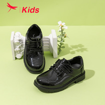 红蜻蜓男童鞋2024春季新款黑色皮鞋校园经典韩版学院风表演鞋
