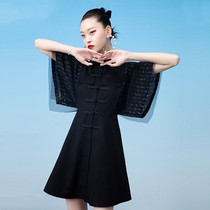 中国风2021新款夏季衬衫裙设计感设计感小众连衣裙民族风女