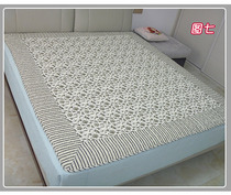 定制纯棉床盖薄床垫保护垫夹棉床单床褥两面用18m米空调被单人绗