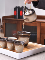 中式家用整套陶瓷功夫茶具套装便携式旅行泡茶壶茶滤盖碗茶杯茶盘