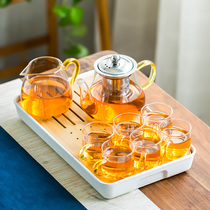玻璃茶具套装2023新款家用茶杯功夫茶耐高温泡茶壶简约过滤小茶壶