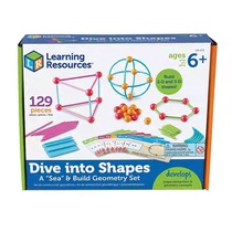 美国Learning Resources透光积木立体几何海洋宝宝数学教具益智