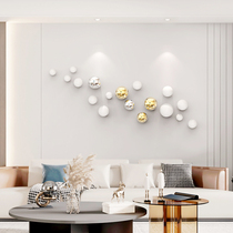 仿不锈钢艺术圆球客厅墙上装饰五金家居饰品酒店餐厅商业空间壁挂
