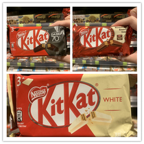 香港代购 KitKat雀巢奇巧黑巧白巧牛奶味进口巧克力威化饼 3件装