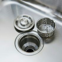 厨房水槽下水器盖子塞子配件 洗菜盆漏斗 洗碗池提笼 110下水提篮