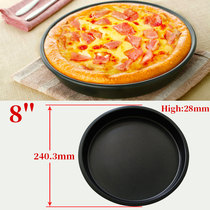 电烤箱烘焙配件用工具模型模具圆方形8-12寸披萨批萨匹萨蛋糕烤盘