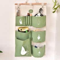 布艺挂墙上置物袋储物挂兜门后可悬挂式收纳布袋多层墙面壁挂袋