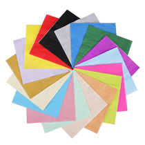 彩色印花餐巾纸 纯色纯木浆纸巾单色 彩虹色多色印刷纸 20张/包