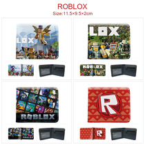 虚拟世界ROBLOX游戏周边钱包 印花男女短款对折卡包卡通零钱包皮