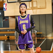 NBA官方正品NIKE耐克SW大童运动速干透气篮球服球衣湖人队詹姆斯