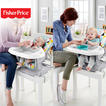 费雪2合1简约风宝宝餐椅座椅多功能便携儿童餐椅GFC05