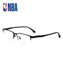 NBA3078 超轻纯钛半框近视眼镜架男女平光韩版复古文艺眉线框钛架