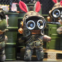 蒸汽精灵原创 陆战兵之兔子 军装迷彩子弹链版 个性 创意  挂件