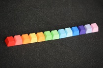 单颗彩色定制个性无刻PBT键帽 R1 R2 R3 R4高度 机械键盘替换专用