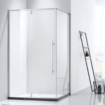 莱博顿L直角形淋浴房整体浴室不锈钢隔断门平开玻璃沐浴房NPC1231