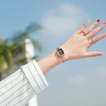 聚利时手表女夏季方形小巧手链表简约气质复古2023年新款日韩腕表
