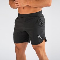 夏季男士跑步健身运动短裤男款训练紧身裤子四分速干深蹲裤薄修身