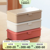 TOYO日本进口针线盒口罩收纳盒长方形证件盒五金工具盒桌面文具盒