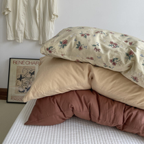 单品搭配纯棉全棉枕套一对装枕芯内胆套枕头皮单个48x74cm枕头套