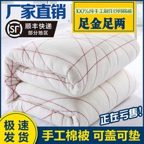 棉絮棉被学生宿舍床垫被单人棉花被子被芯春秋冬被加厚10斤被褥子