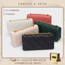 【包店专享】CHARLES＆KEITH小香女包CK6-10680924钱包链条菱格包