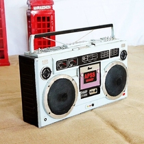 拍摄道具手工制品复古怀旧收音机模型创意家居装饰品摆件工艺品