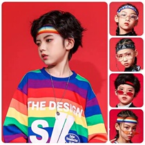 儿童表演出发饰男女童运动会发带中国风红色加油必胜幼儿园头带