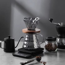 川岛屋手冲咖啡壶套装咖啡过滤杯手磨咖啡冲泡壶分享壶煮咖啡器具