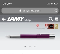 德国Lamy 天阶系列Scala 限量粉色 紫罗兰 磨砂黑钢笔