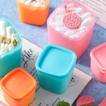 自制冰淇淋冷冻盒子模具带盖做冰激凌可速冻辅食容器冰格嘟嘟罐