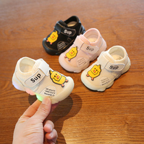 春秋季0一1-3岁 女宝宝软底鞋子6-12个月婴幼儿学步男小童带亮灯2