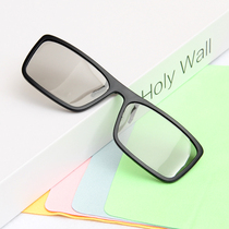 偏光3d眼镜挂片电影院专用Reald3D立体眼镜夹镜近视眼镜通用 夹片