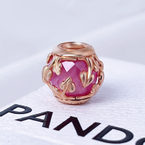 Pandora潘多拉官网正品 玫瑰金色粉色落叶装饰 串珠788238SSP