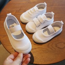 2024春秋季新款幼儿园鞋校园指定小白鞋儿童帆布鞋男女宝宝童鞋子