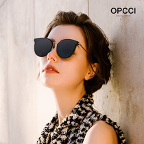 opcci gm2023新款猫眼太阳镜女高级感墨镜百搭防紫外线女款眼镜