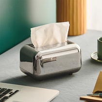 创意家用客厅桌面纸巾盒茶几ins风卷纸筒轻奢高级感纸巾抽纸盒子