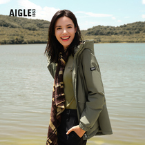 AIGLE艾高明星同款秋冬女士MTD防风防雨保暖户外时尚夹克棉服外套