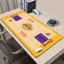 NBA篮球队超大号鼠标垫湖人篮网勇士詹姆斯科比库里键盘桌垫定制