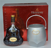 老洋酒收藏2002年Hennessy轩尼诗XO干邑白兰地700ml+冰桶黄头礼盒