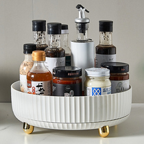 日本进口ΒMUJI厨房可旋转调料置物架多功能调味酱油醋收纳架子轻